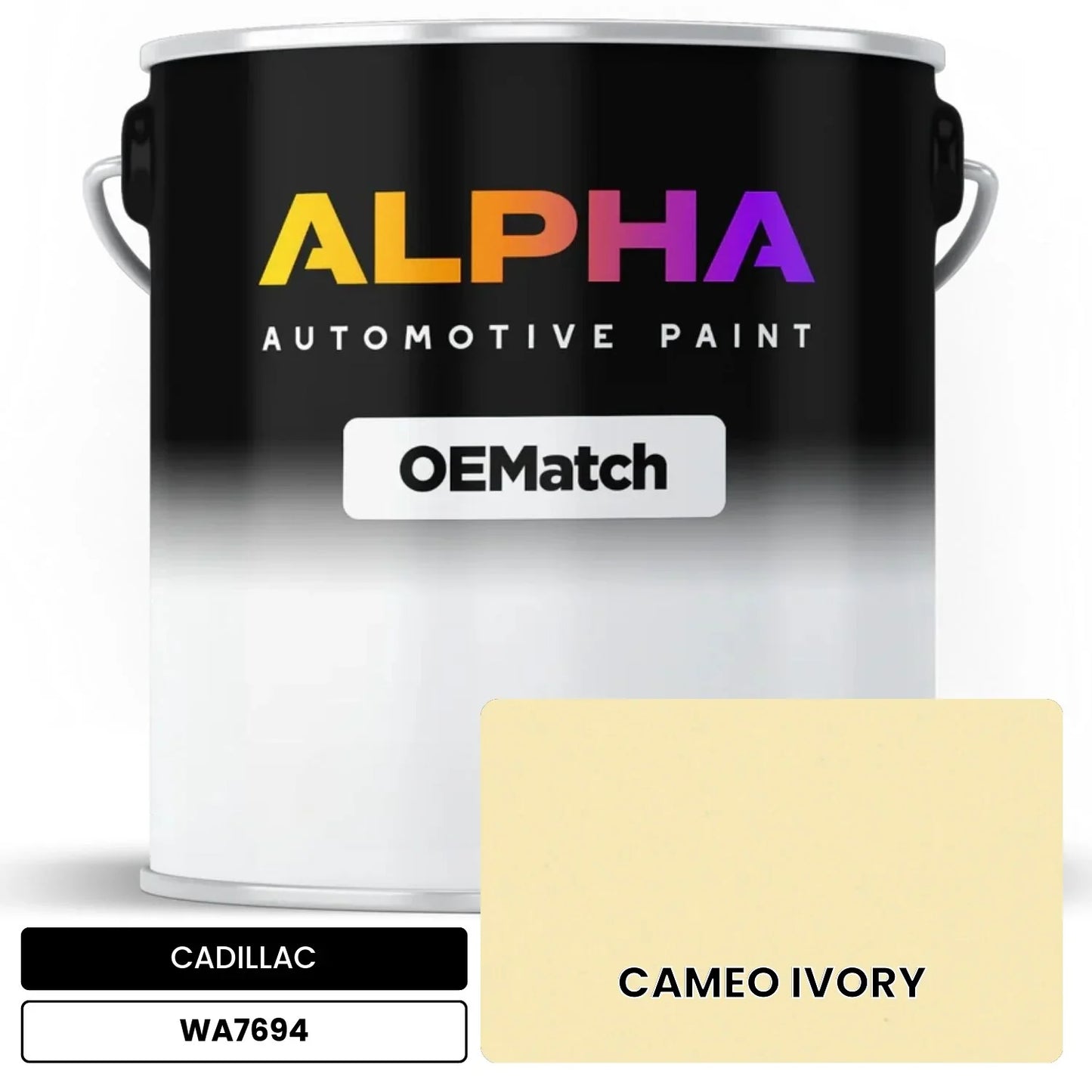 CADILLAC CAMEO IVORY WA7694 OEMatch Basecoat