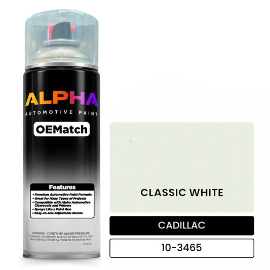 CADILLAC CLASSIC WHITE 10-3465 OEMatch Spraycan