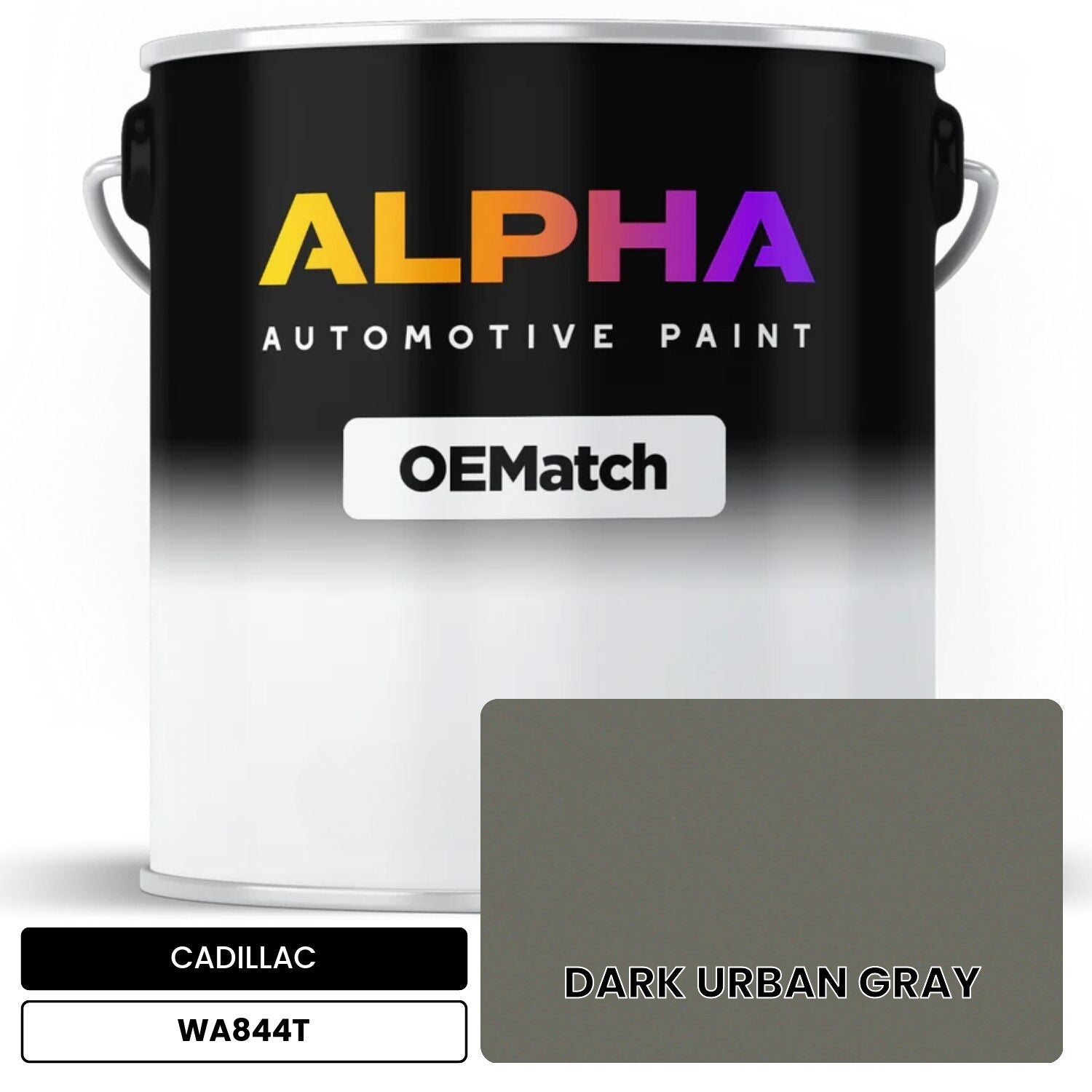 CADILLAC DARK URBAN GRAY WA844T OEMatch Basecoat