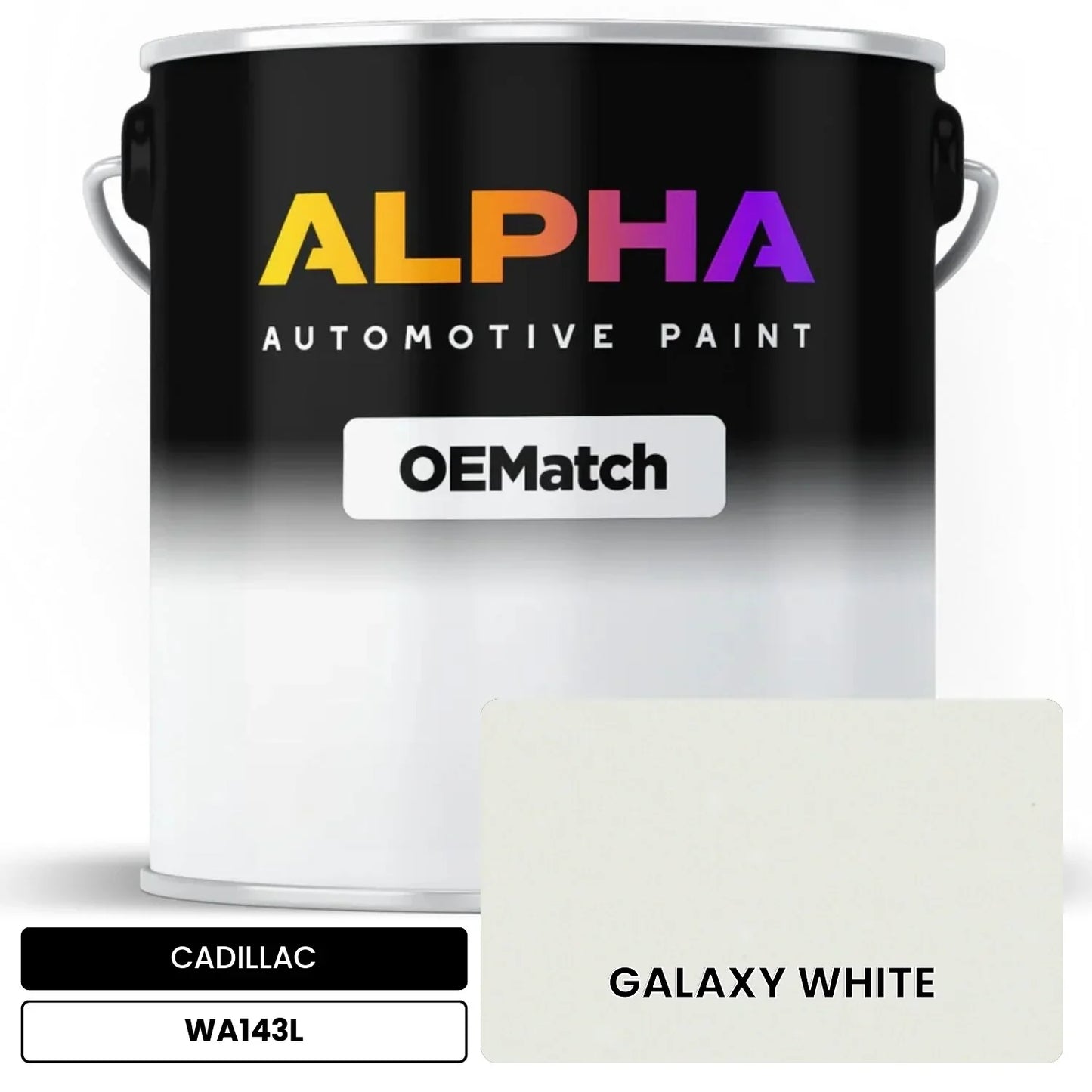 CADILLAC GALAXY WHITE WA143L OEMatch Basecoat