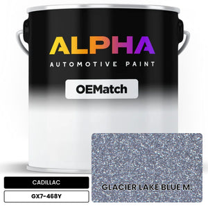 CHEVROLET GLACIER LAKE BLUE M. GX7-468Y | OEMatch Automotive Basecoat