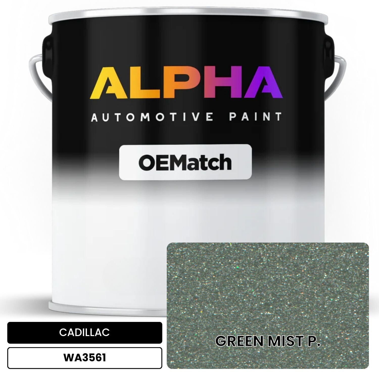 CADILLAC GREEN MIST P. WA3561 OEMatch Basecoat