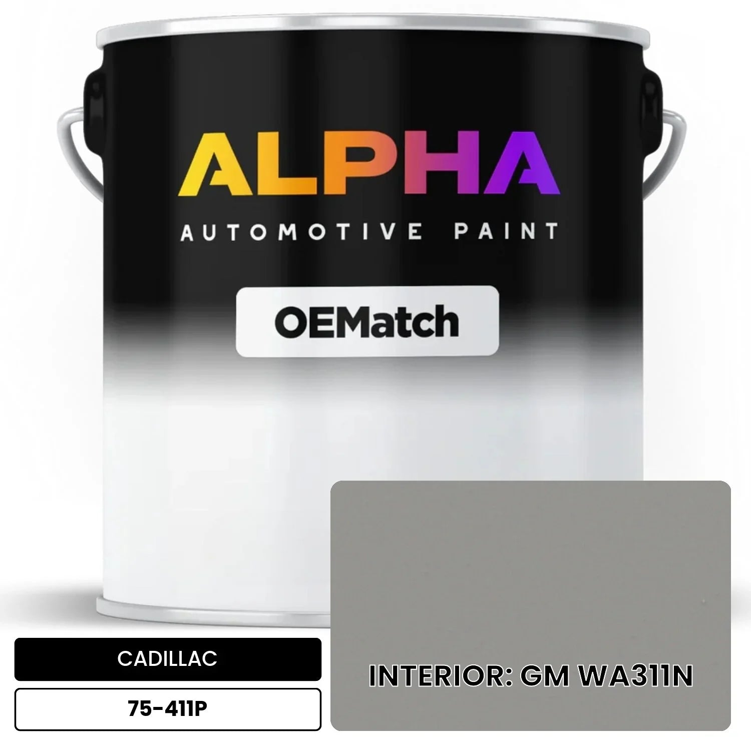 CADILLAC INTERIOR: GM WA311N 75-411P OEMatch Basecoat