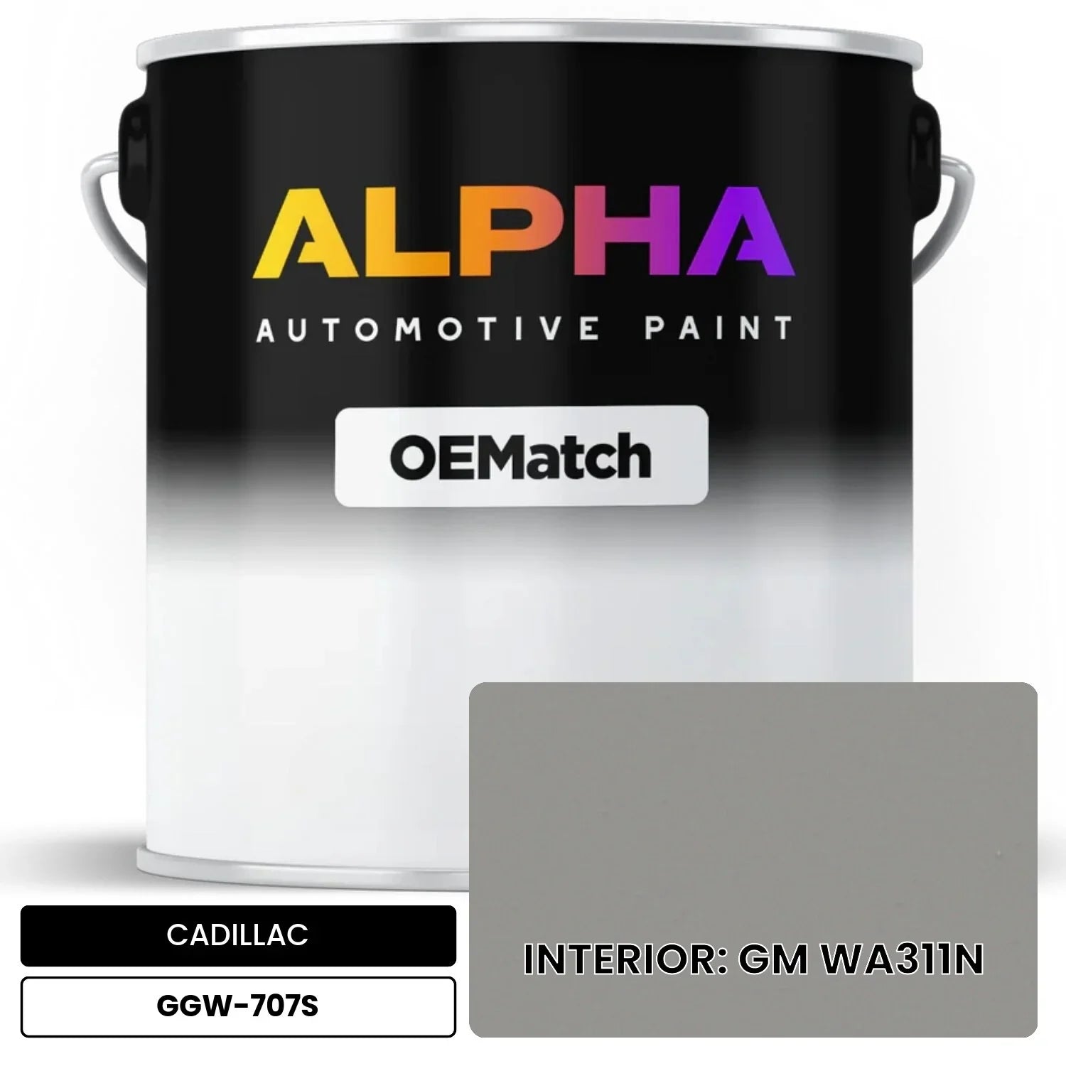 CADILLAC INTERIOR: GM WA311N GGW-707S OEMatch Basecoat