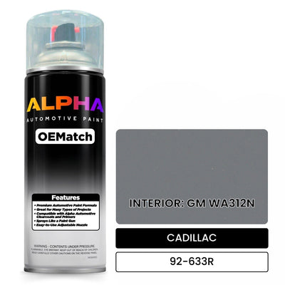 CADILLAC INTERIOR: GM WA312N 92-633R | OEMatch Automotive Spraycan