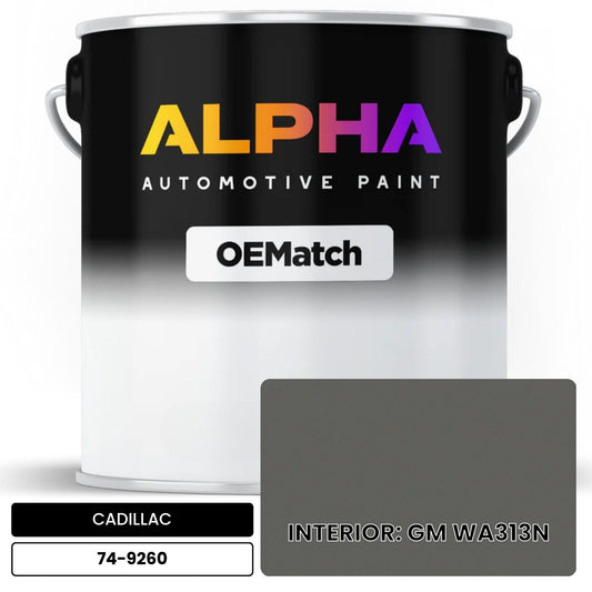 CADILLAC INTERIOR: GM WA313N 74-9260 OEMatch Basecoat