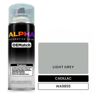 CADILLAC LIGHT GREY WA9855 | OEMatch Automotive Spraycan
