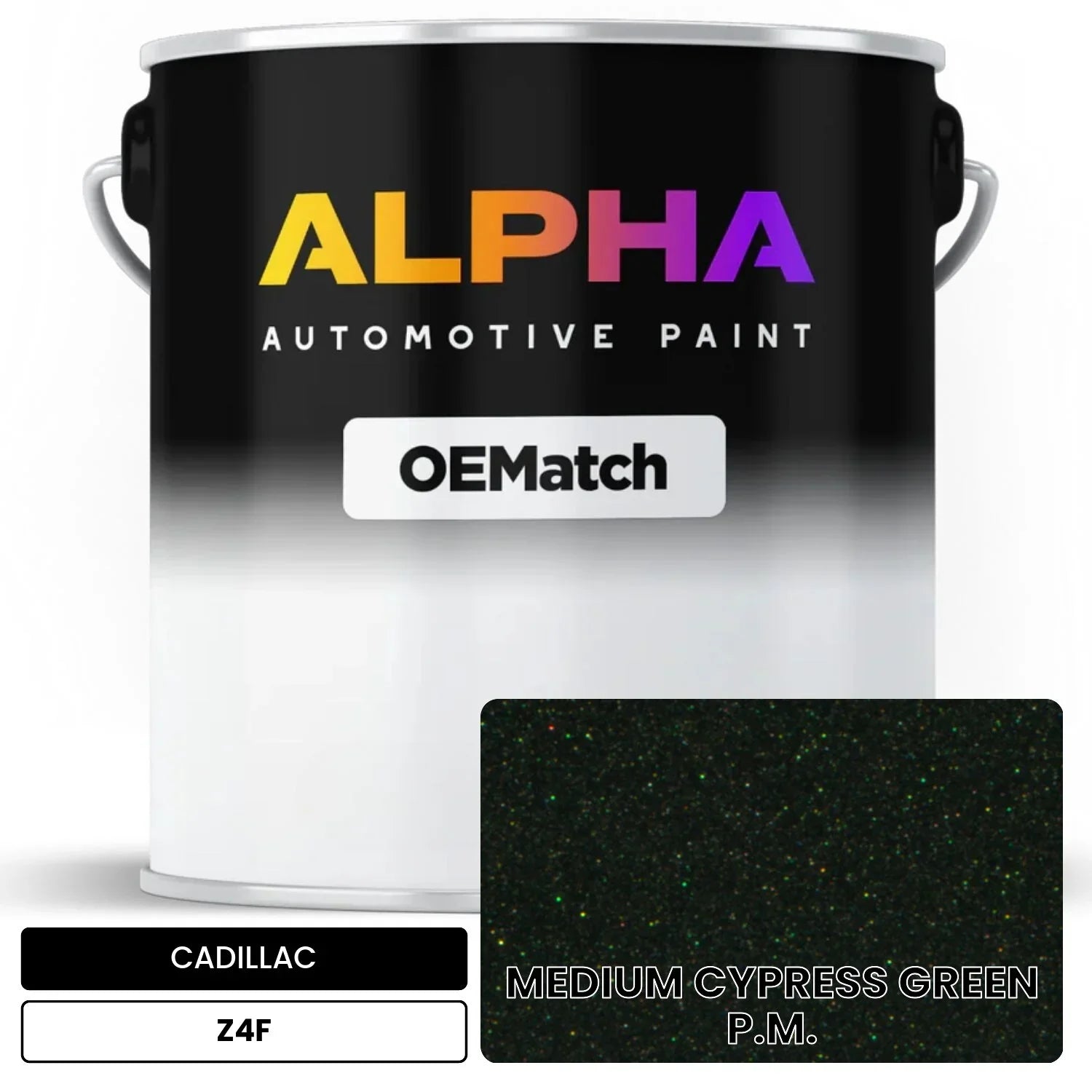 CADILLAC MEDIUM CYPRESS GREEN P.M. Z4F OEMatch Basecoat
