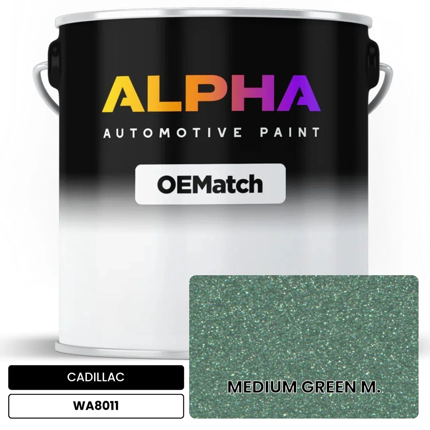 CADILLAC MEDIUM GREEN M. WA8011 OEMatch Basecoat