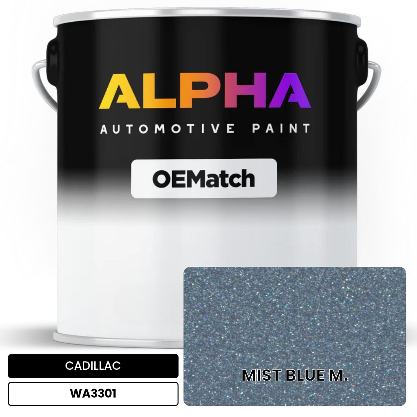 CADILLAC MIST BLUE M. WA3301 OEMatch Basecoat