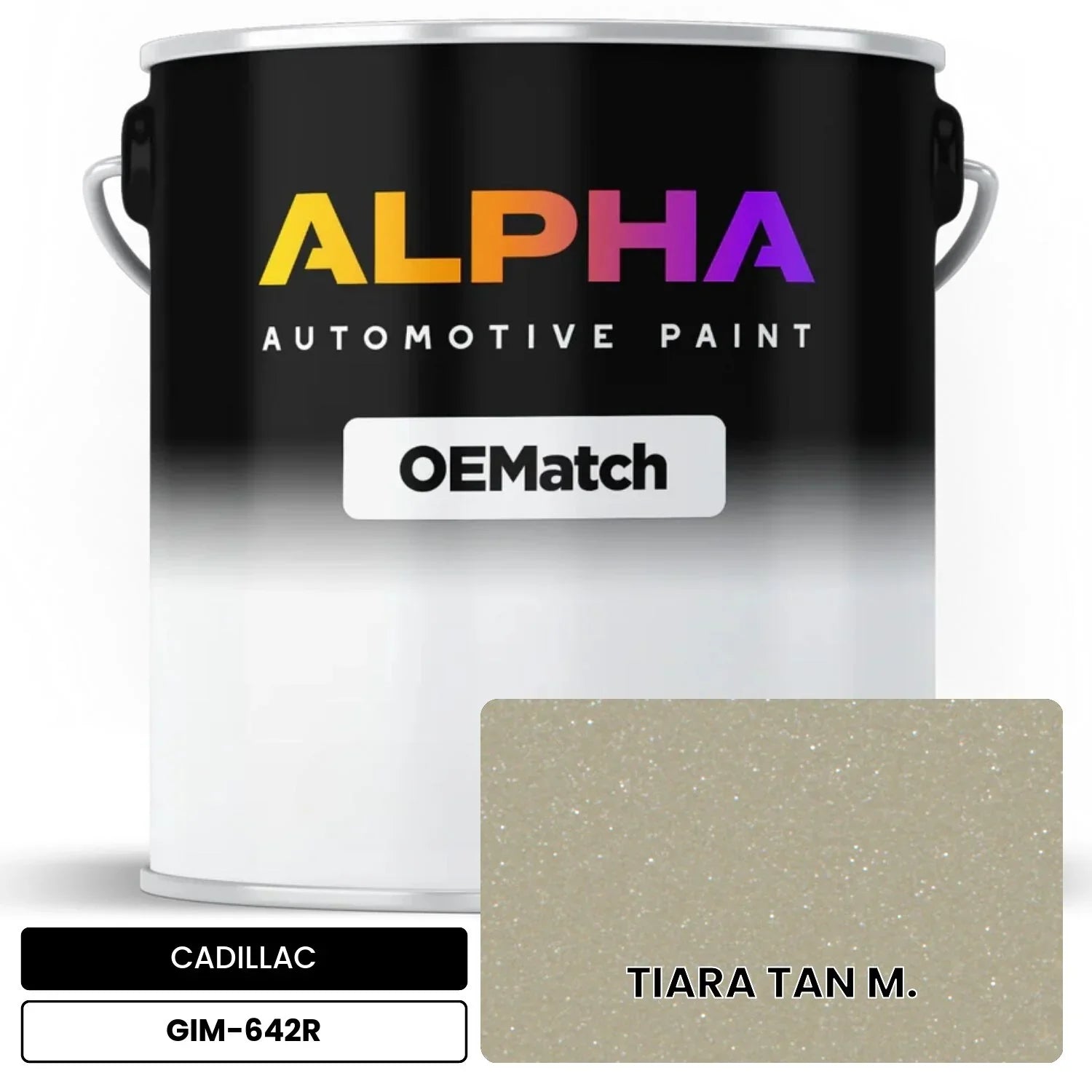 CADILLAC TIARA TAN M. GIM-642R OEMatch Basecoat