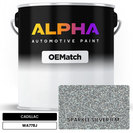 CADILLAC SPARKLE SILVER II M. WA778J OEMatch Basecoat