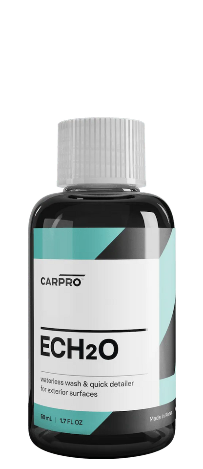 CarPro ECH2O waterless wash and quick detailer bottle for exterior surfaces, 50 mL