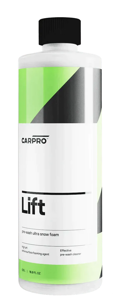 CarPro Lift bottle with pre-wash ultra snow foam car cleaner, 16.9 fl oz, high pH foaming agent