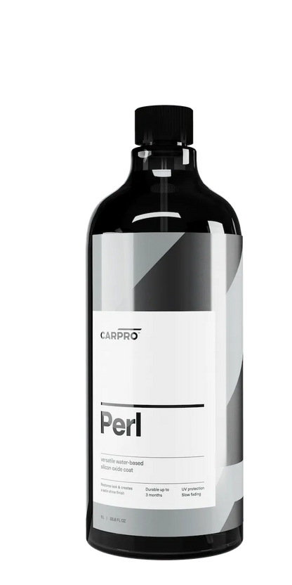 CarPro Perl 1L bottle, versatile water-based silicon oxide coat for car paint protection and shine