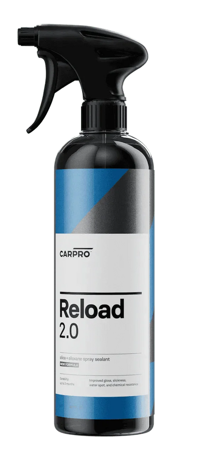 CarPro Reload 2.0 silica siloxane spray sealant bottle with black trigger spray