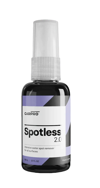 CarPro Spotless 2.0 50ml spray bottle, intensive water spot remover for all surfaces