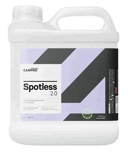 4-liter CarPro Spotless 2.0 intensive water spot remover container for all surfaces