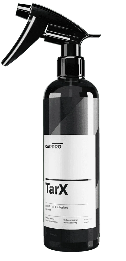 CarPro TarX spray bottle for powerful tar and adhesive removal on vehicles