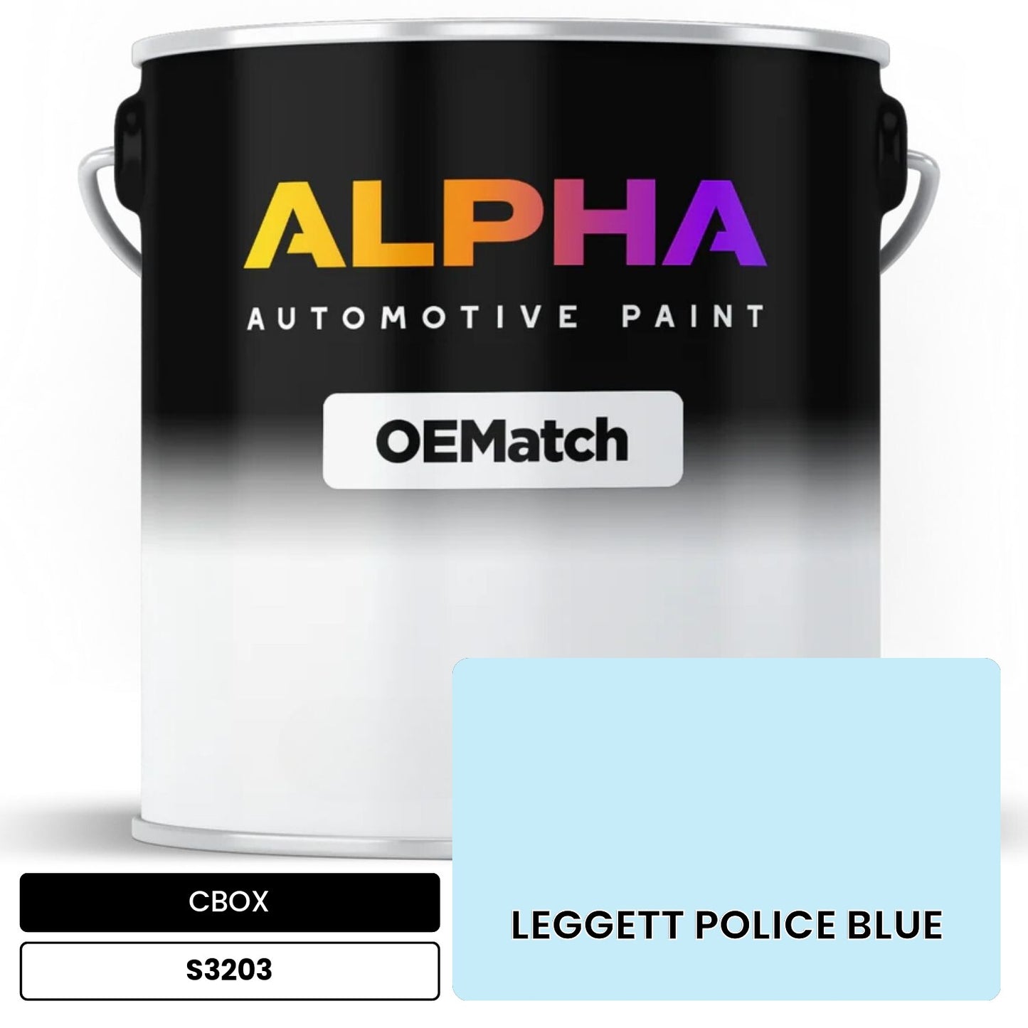 CBOX LEGGETT POLICE BLUE S3203 OEMatch Basecoat