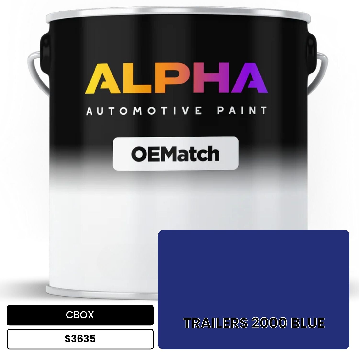 CBOX TRAILERS 2000 BLUE S3635 OEMatch Basecoat