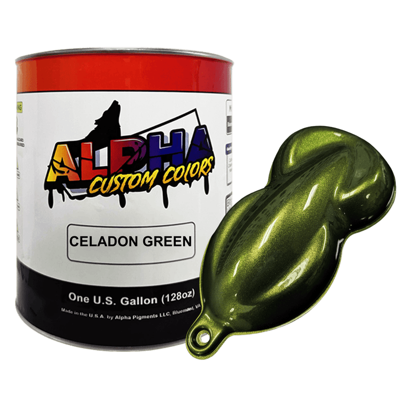 Celadon Green Paint Basecoat - The Spray Source - Alpha Pigments