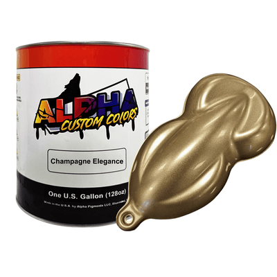 Champagne Elegance Paint Basecoat - The Spray Source - Alpha Pigments