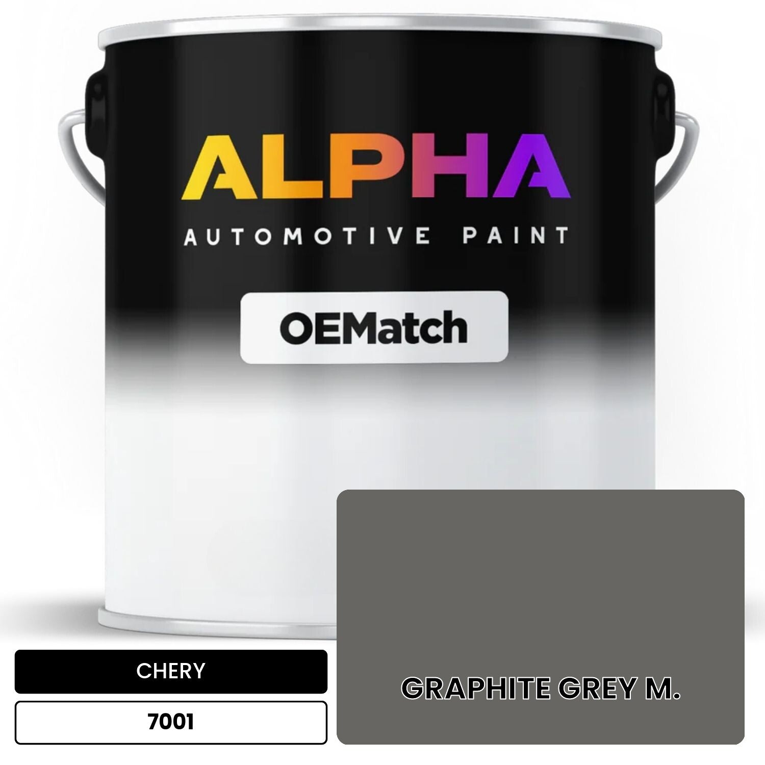 CHERY GRAPHITE GREY M. 7001 OEMatch Basecoat