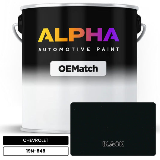 CHEVROLET BLACK 19N-848 OEMatch Basecoat