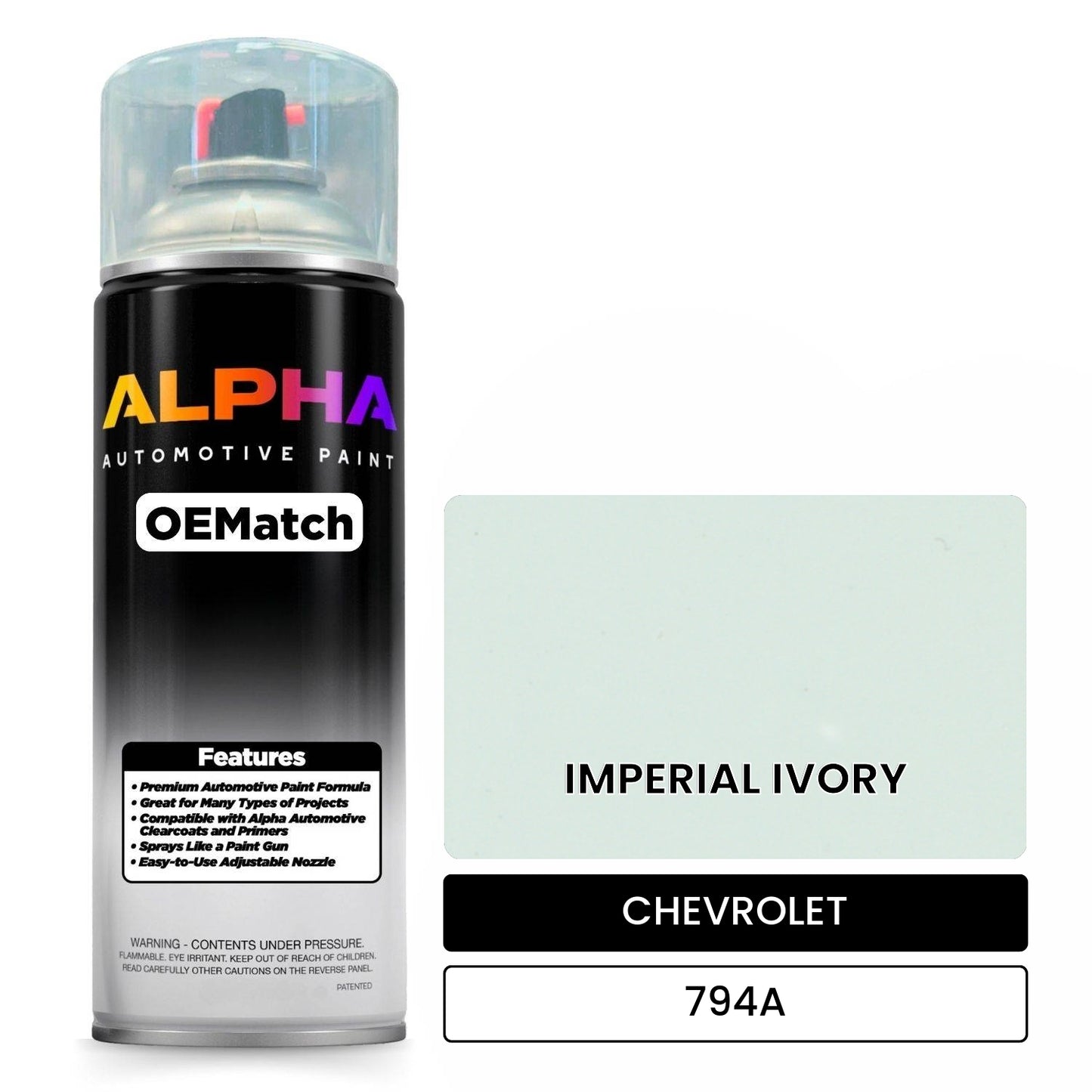 CHEVROLET IMPERIAL IVORY 794A OEMatch Spraycan