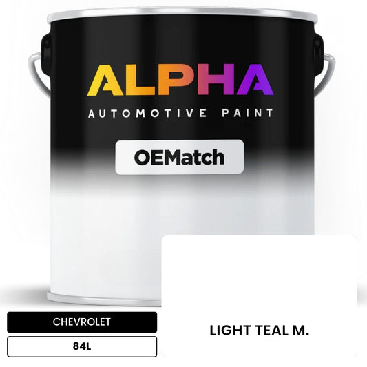 CHEVROLET LIGHT TEAL M. 84L OEMatch Basecoat