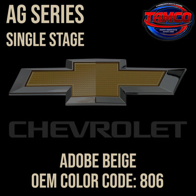 Chevrolet Adobe Beige | 806 | 1956-1957 | OEM AG Series Single Stage - The Spray Source - Tamco Paint Manufacturing