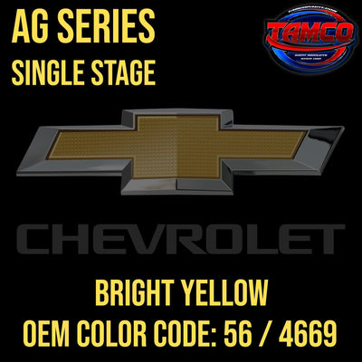 Chevrolet Bright Yellow | 56 / 4669 | 1975-1977 | OEM AG Series Single Stage - The Spray Source - Tamco Paint Manufacturing