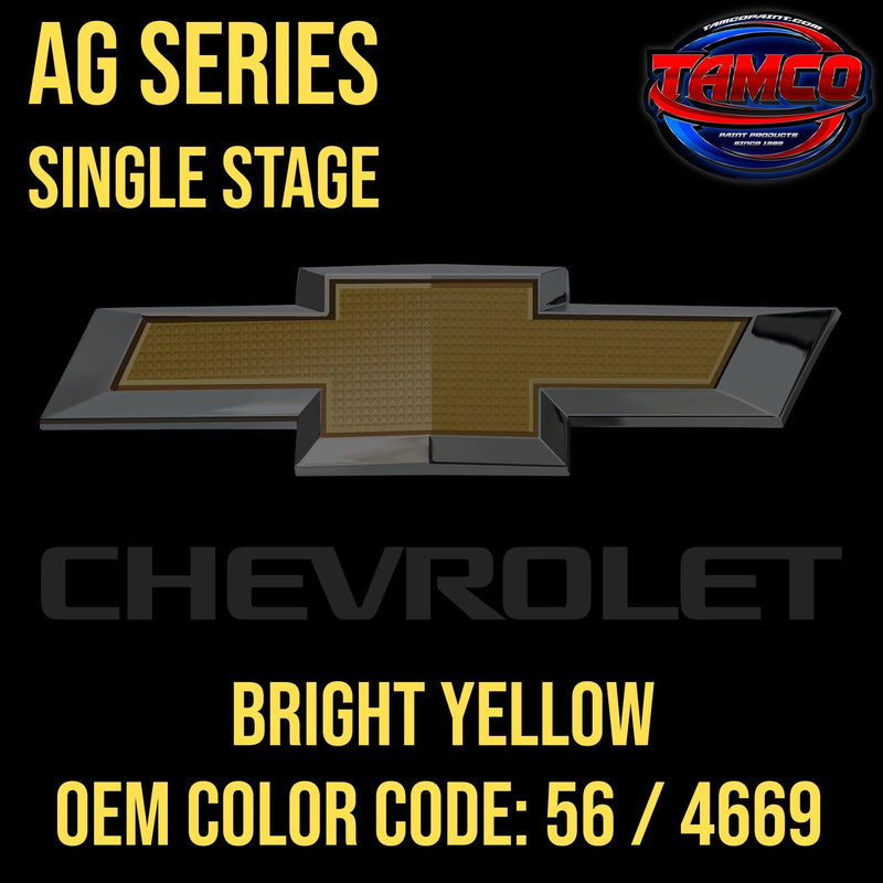 Chevrolet Bright Yellow | 56 / 4669 | 1975-1977 | OEM AG Series Single Stage - The Spray Source - Tamco Paint Manufacturing