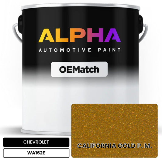 CHEVROLET CALIFORNIA GOLD P. M. WA162E OEMatch Basecoat