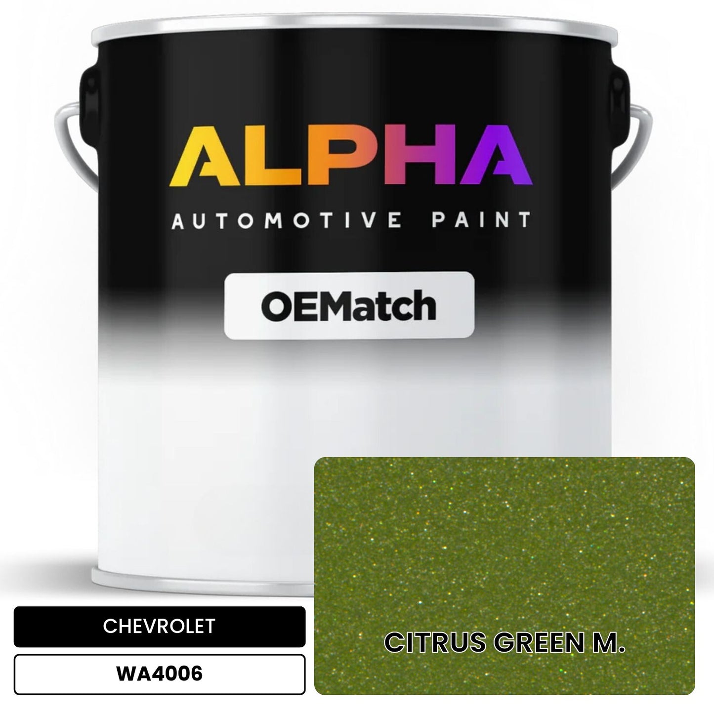 CHEVROLET CITRUS GREEN M. WA4006 OEMatch Basecoat