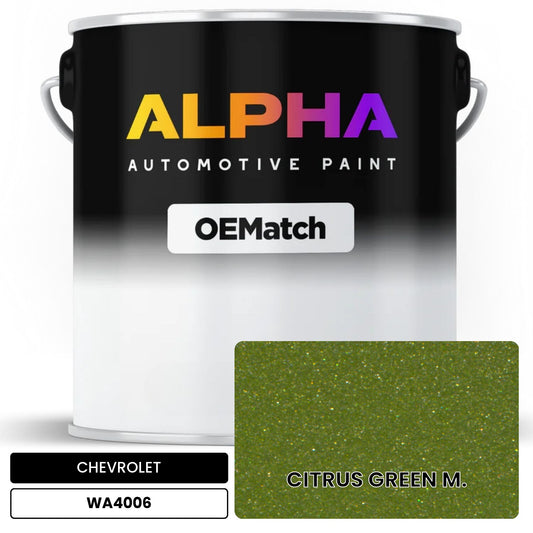 CHEVROLET CITRUS GREEN M. WA4006 OEMatch Basecoat