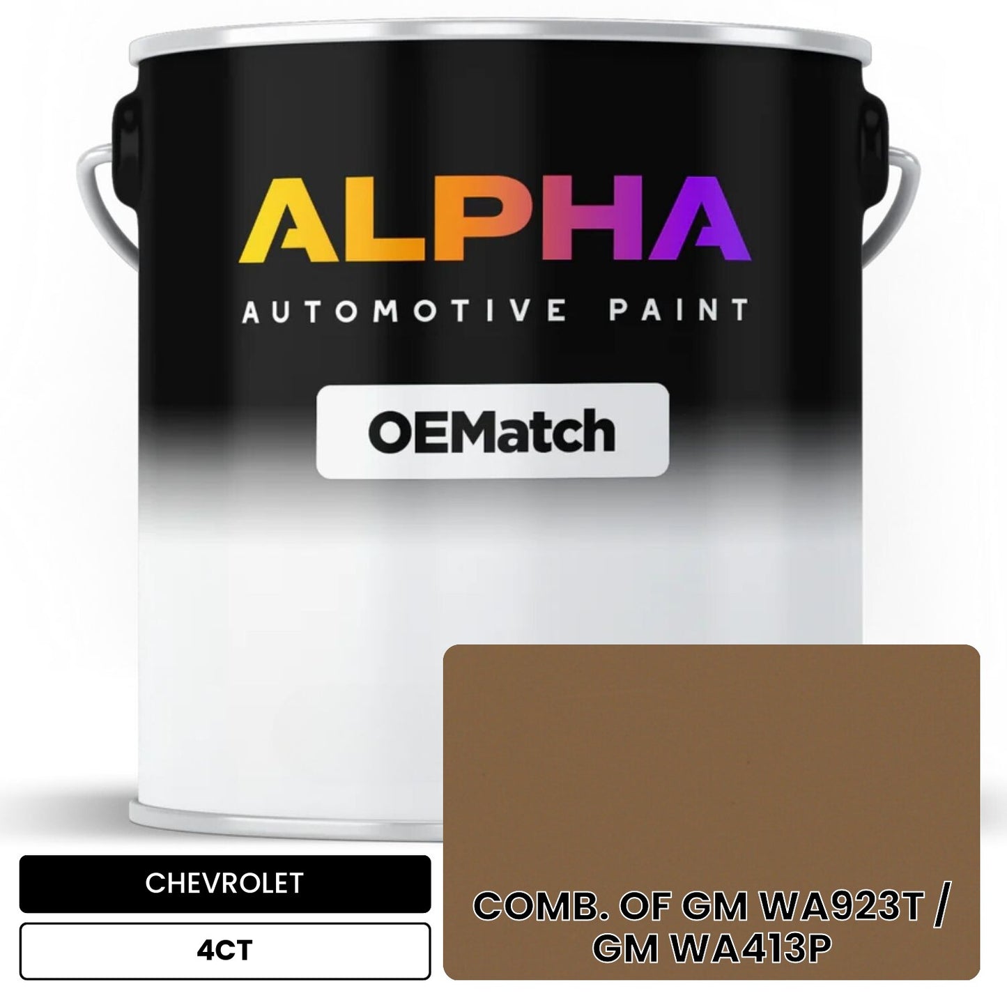 CHEVROLET COMB. OF GM WA923T / GM WA413P 4CT OEMatch Basecoat