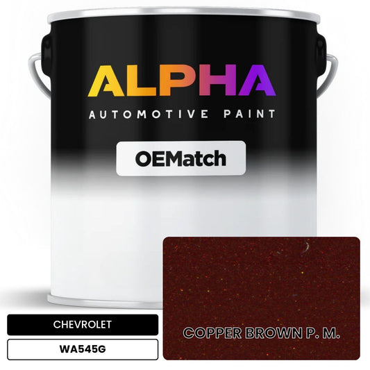 CHEVROLET COPPER BROWN P. M. WA545G OEMatch Basecoat