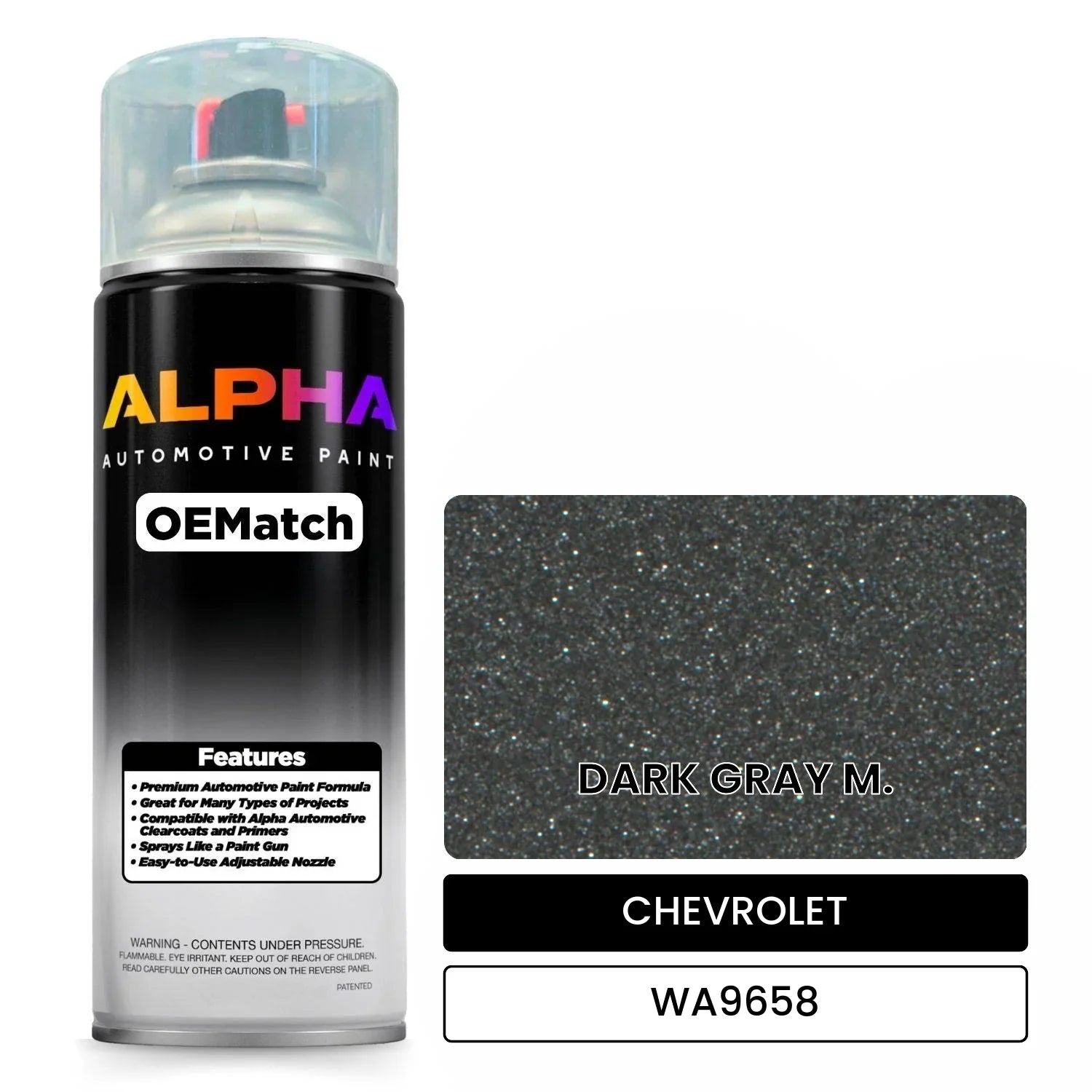 CHEVROLET DARK GRAY M. WA9658 OEMatch Spraycan
