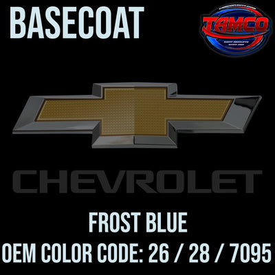 Chevrolet Frost Blue | 26 / 28 / 7095 | 1978-1979 | OEM Basecoat - The Spray Source - Tamco Paint Manufacturing