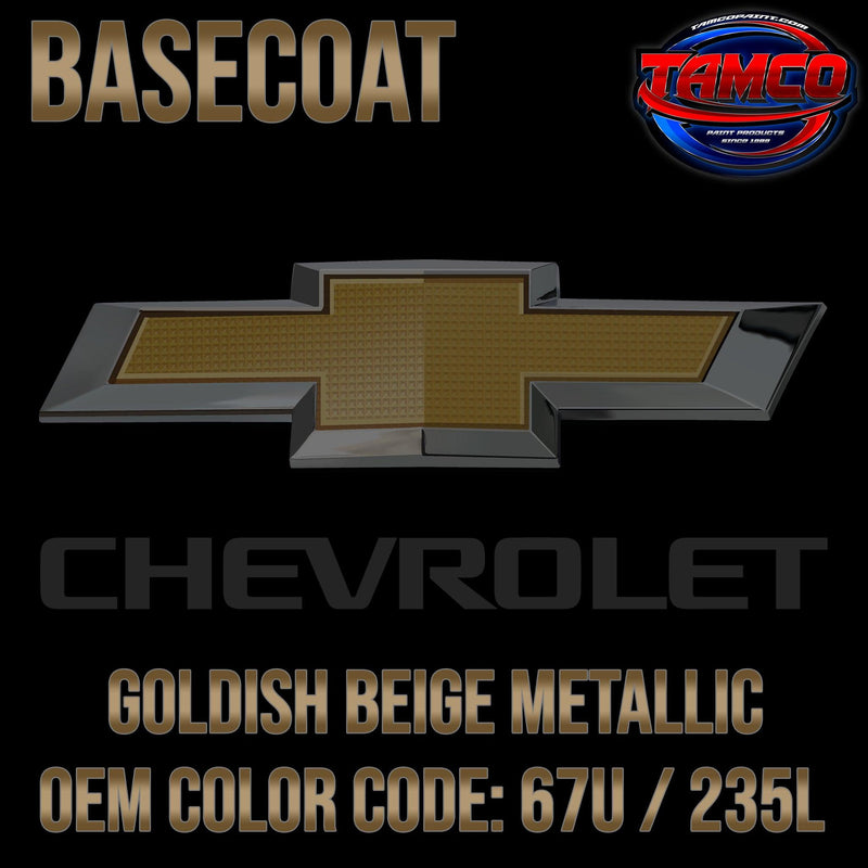 Chevrolet Goldish Beige Metallic | 67U / 235L | 2004-2007 | OEM Basecoat - The Spray Source - Tamco Paint Manufacturing