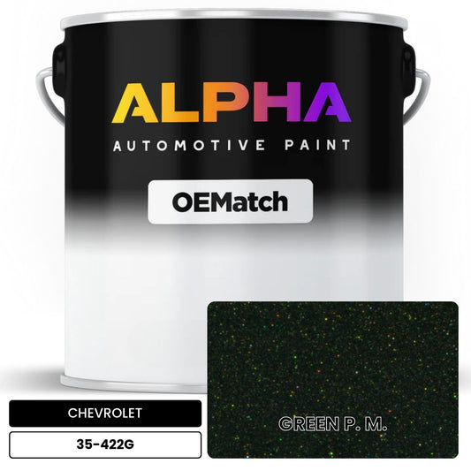 CHEVROLET GREEN P. M. 35-422G OEMatch Basecoat
