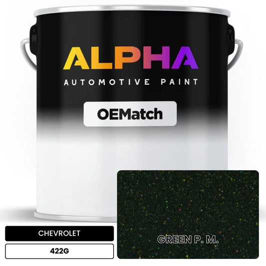 CHEVROLET GREEN P. M. 422G OEMatch Basecoat
