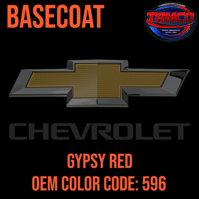 Chevrolet Gypsy Red | 596 | 1955 | OEM Basecoat - The Spray Source - Tamco Paint Manufacturing
