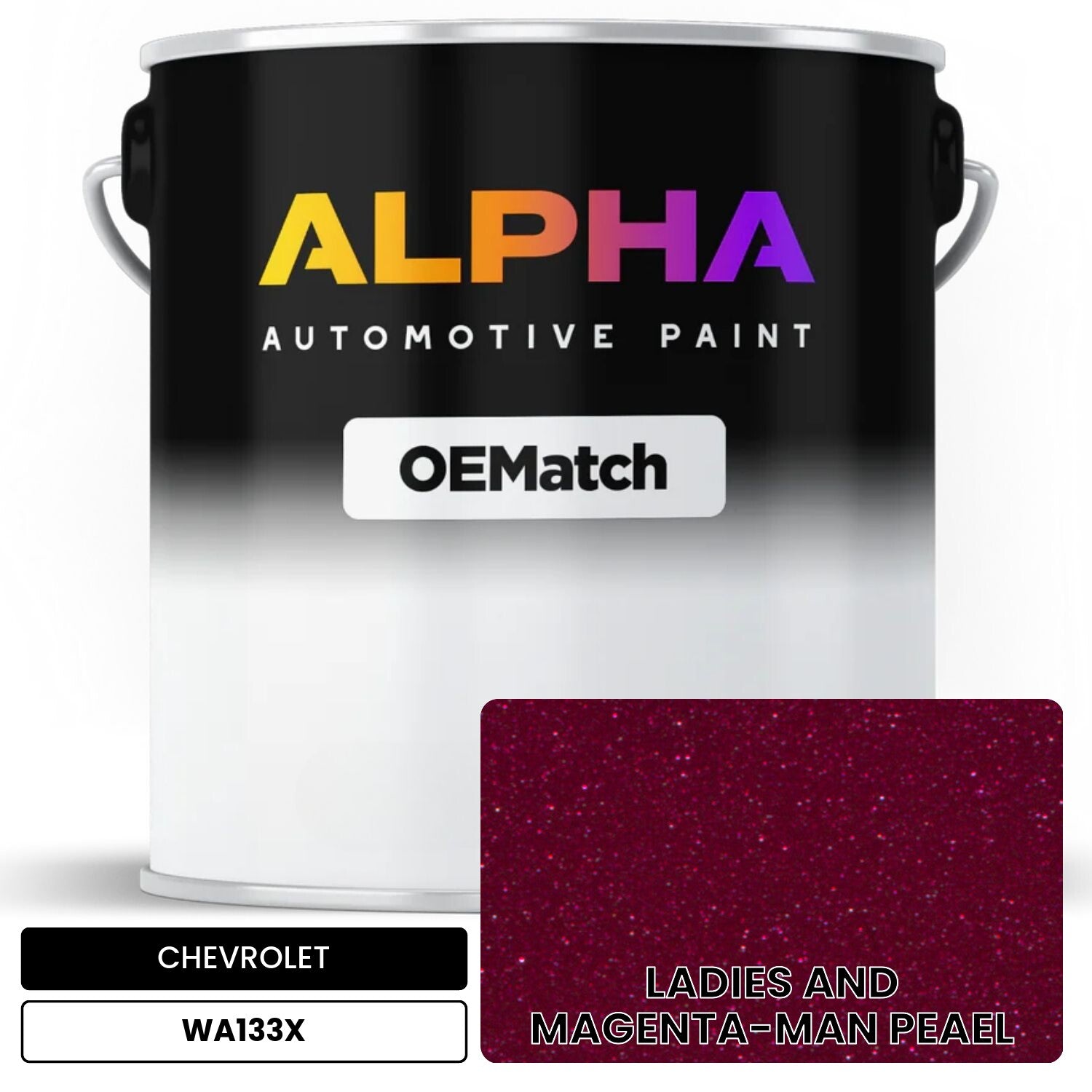 CHEVROLET LADIES AND MAGENTA-MAN PEAEL WA133X OEMatch Basecoat