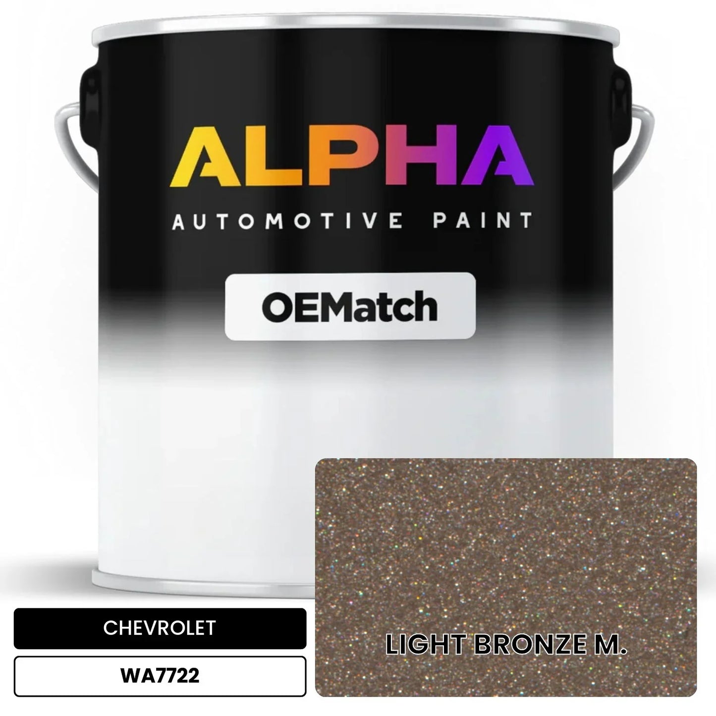 CHEVROLET LIGHT BRONZE M. WA7722 OEMatch Basecoat