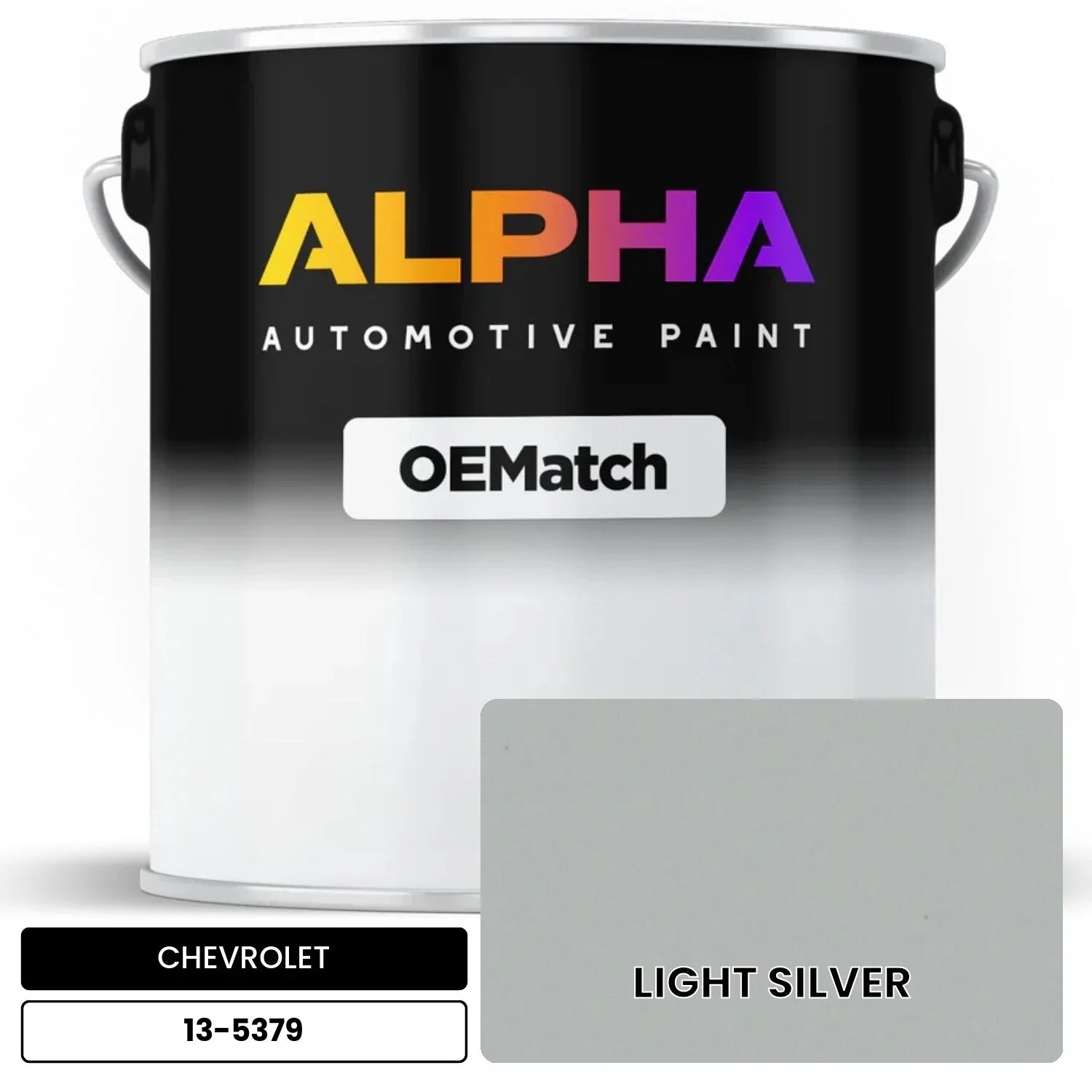 CHEVROLET LIGHT SILVER 13-5379 OEMatch Basecoat
