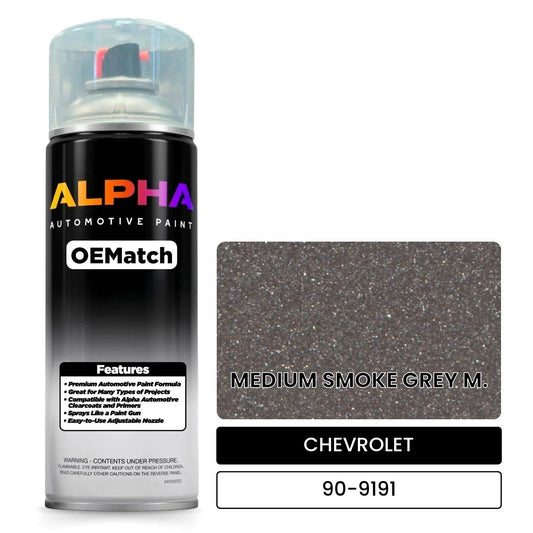 CHEVROLET MEDIUM SMOKE GREY M. 90-9191 OEMatch Spraycan