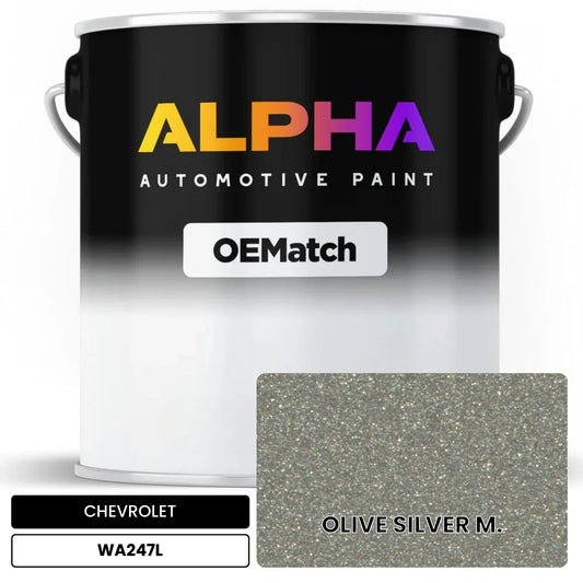 CHEVROLET OLIVE SILVER M. WA247L OEMatch Basecoat